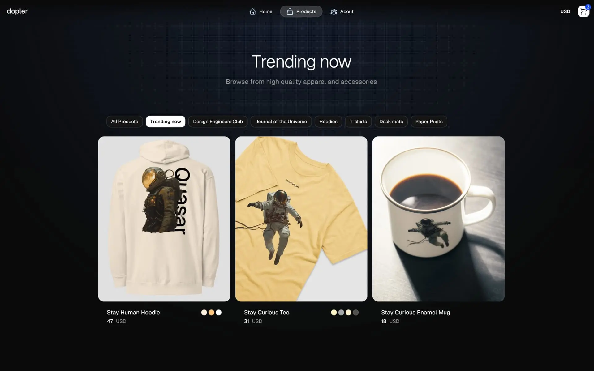 OnceUI UI Demo 3